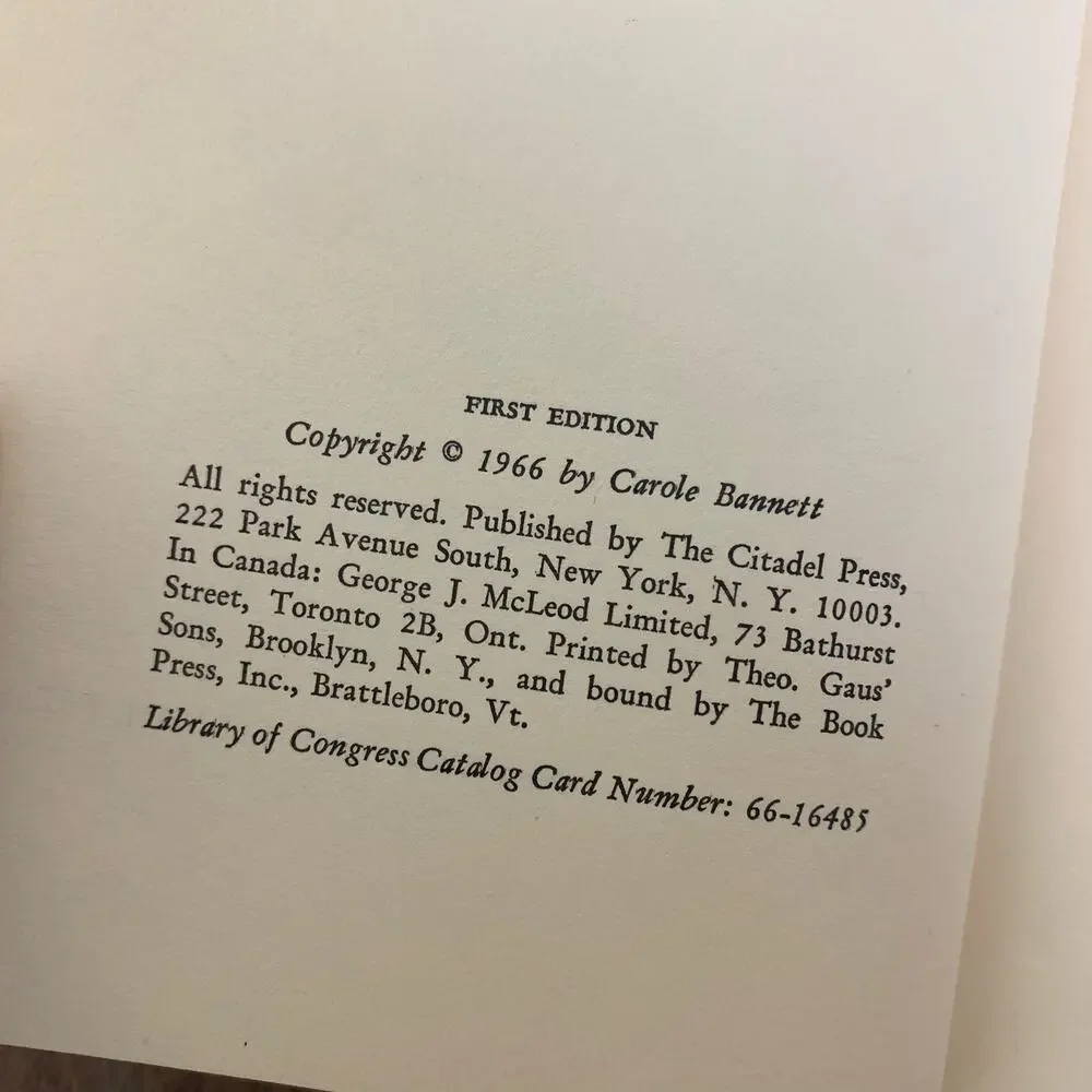 1966 Partners to the President Lyndon B. Johnson by Carol Bannett hardcover book